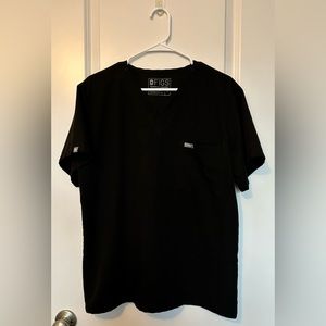 Figs Men Leon Three-Pocket Scrub Top Black Medium